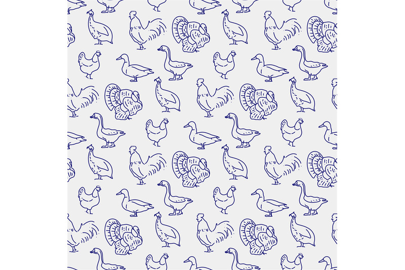 popular-farm-birds-seamless-pattern