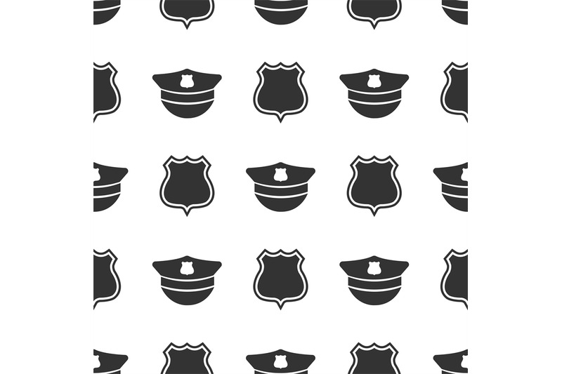 police-seamless-pattern-with-police-cap-and-badge