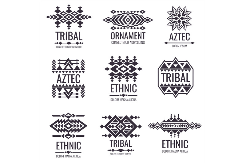 Tribal aztec vector pattern. Indian graphics for tattoo designs By ...