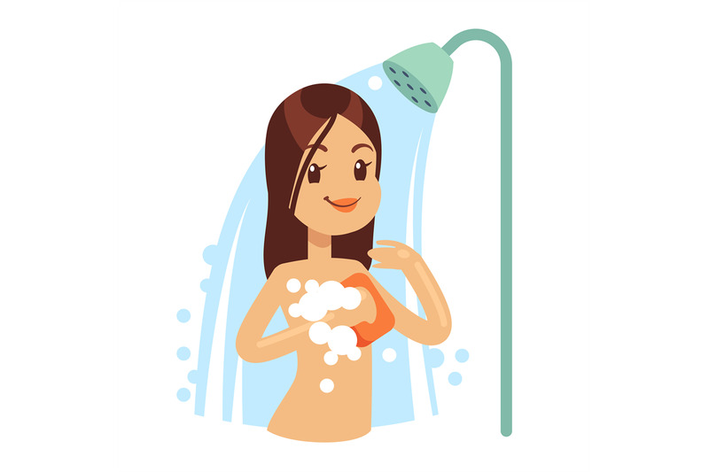 smiling-woman-taking-water-shower-in-bathroom-girl-regular-hygiene-ve