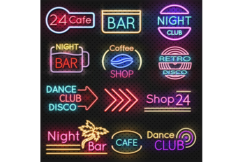 vintage-cafe-and-night-club-roadside-neon-signs-vector-set