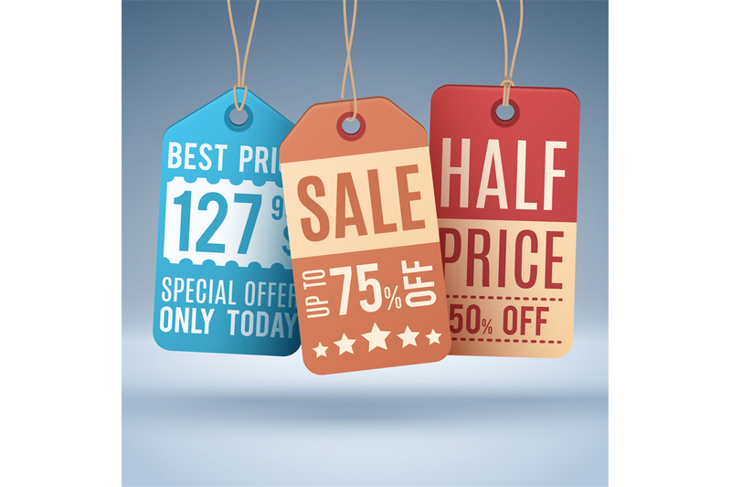 vintage-hanging-price-tags-or-sale-labels-vector-shopping-concept