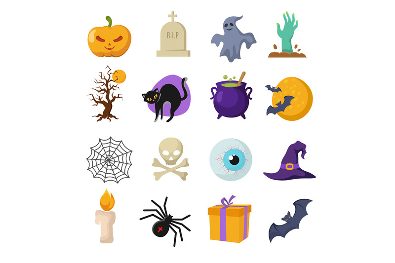 Download Halloween cartoon vector cute characters By Microvector ...