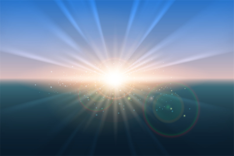 sunrise-vector-glow-background