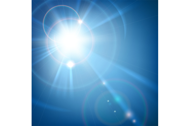 sun-shine-light-with-lens-flare