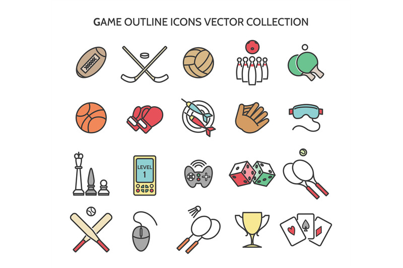 game-outline-icons