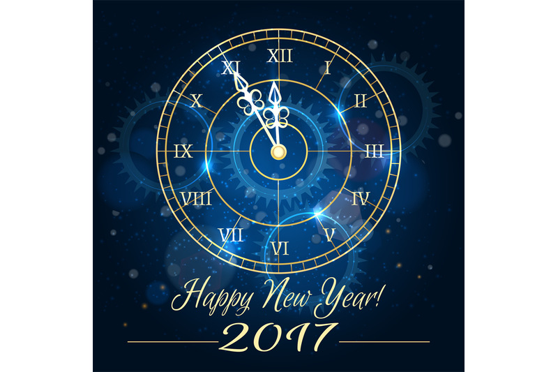 happy-new-year-blue-clock-background