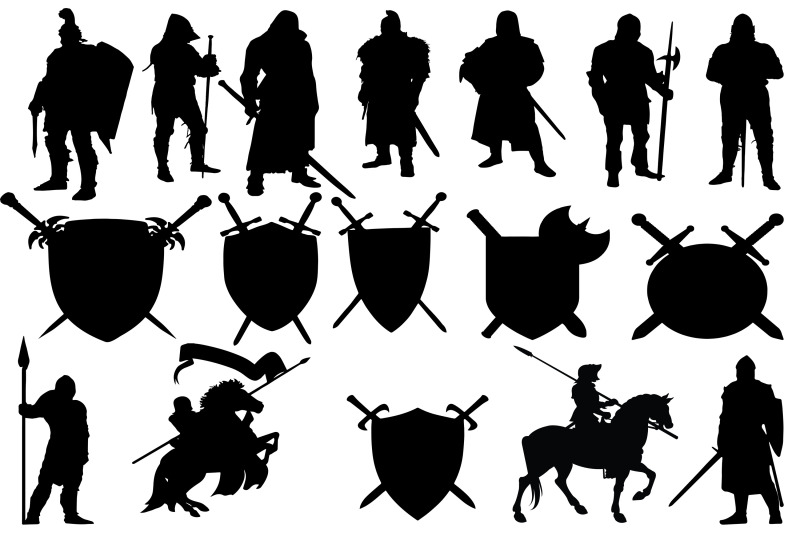 Download Knight Silhouettes By RWD | TheHungryJPEG.com