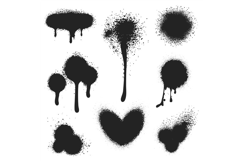 spray-paint-vector-set