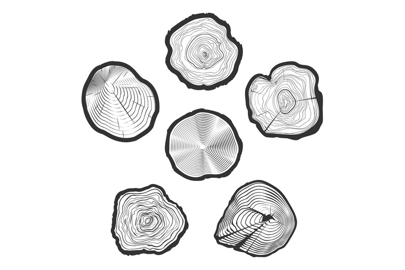 tree-rings-vector-set