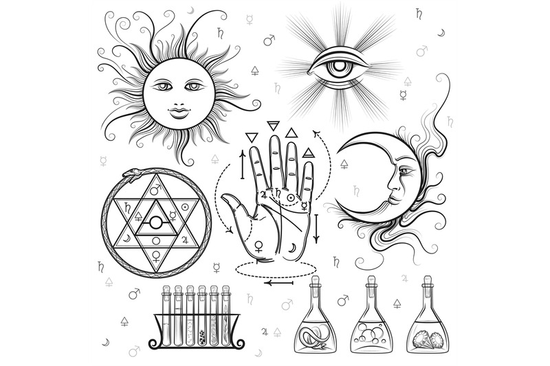 esoteric-signs-vector-symbols