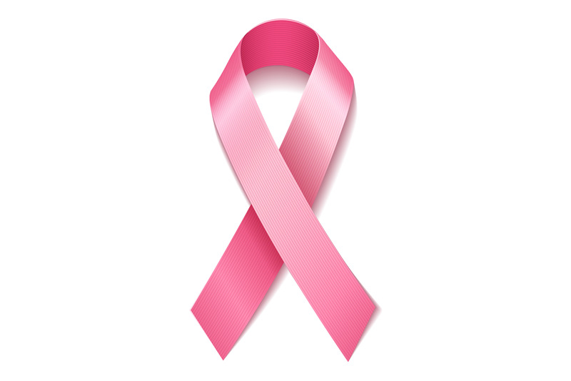 pink-ribbon-on-white-background