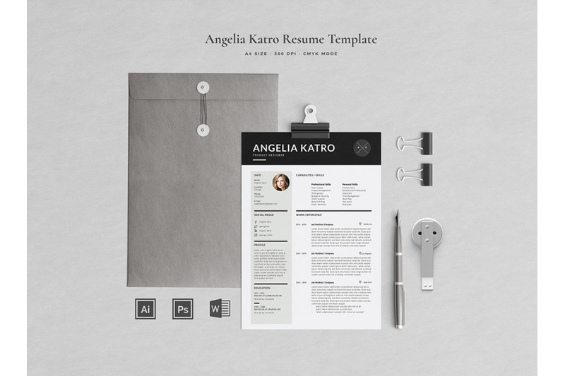 angelia-resume-template