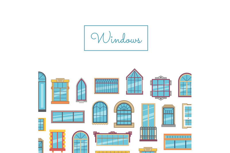 vector-window-flat-icons-with-place-for-text-illustration