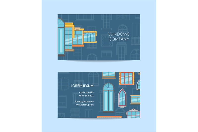 vector-window-flat-icons-business-card