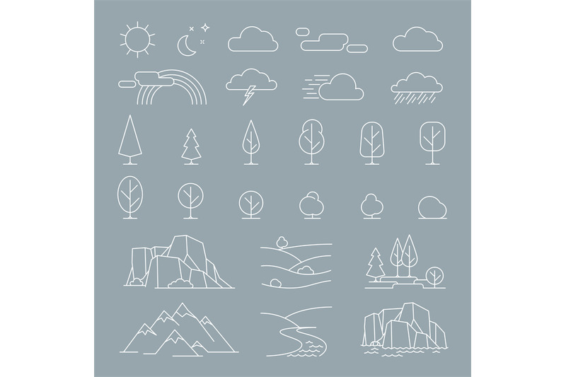 nature-landscape-elements-icons