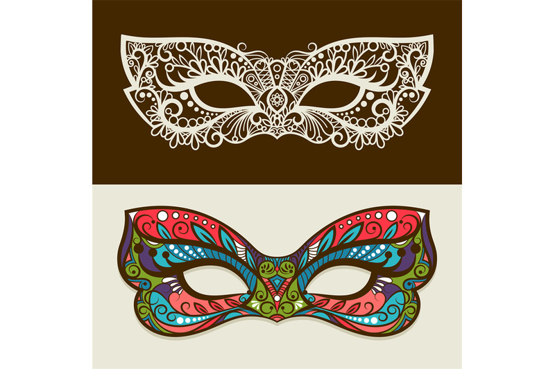 festive-silhouette-and-colored-masks