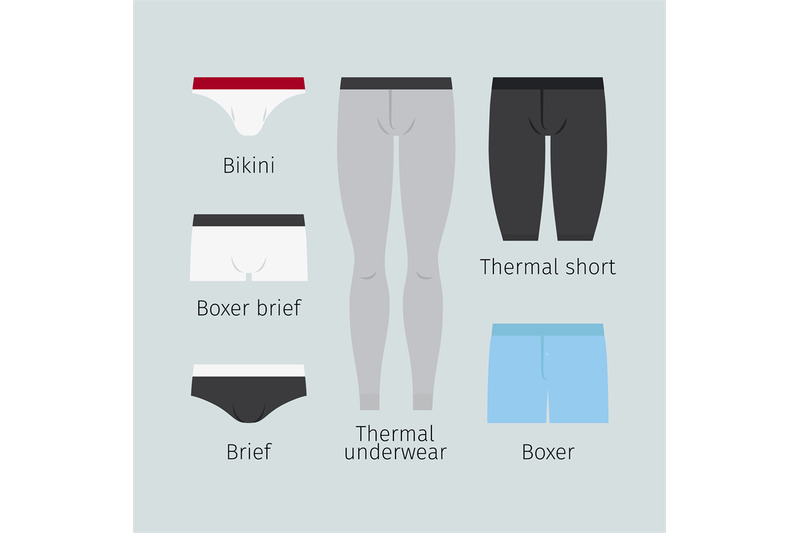 man-underwear-vector-icons