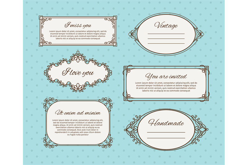 vintage-frames-with-text