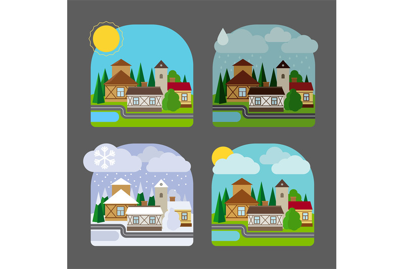 small-town-landscape-in-flat-style