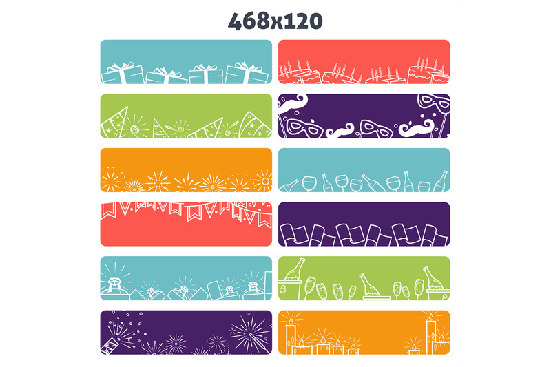 celebration-web-banners-vector-set