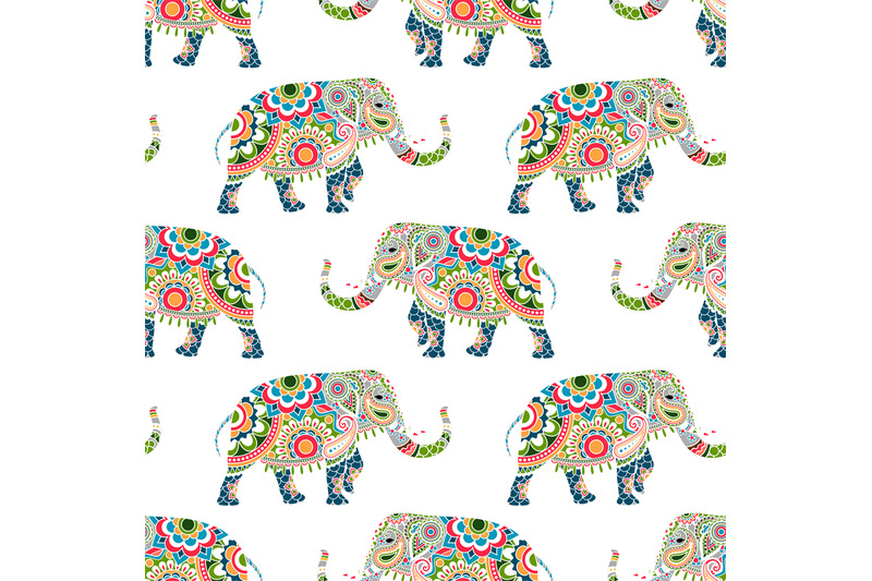 seamless-pattern-of-colorful-elephants