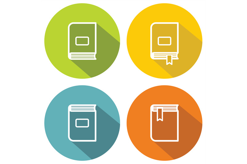 book-flat-icons-for-school-and-university
