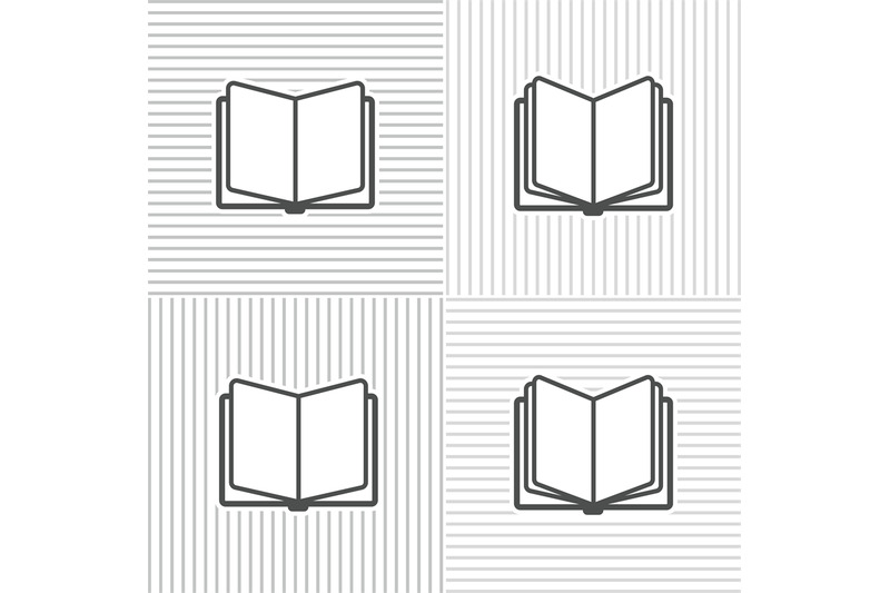 book-icons-on-stripped-background