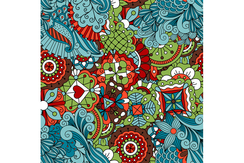 full-frame-seamless-floral-pattern-colored-green