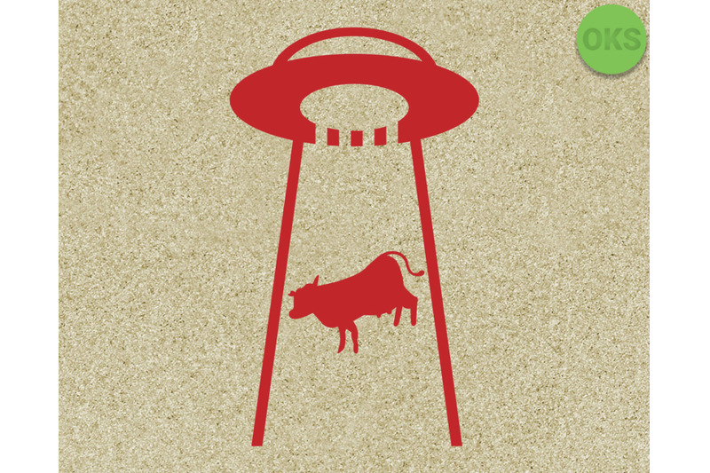 Download UFO abducting a cow svg, svg files, vector, clipart ...
