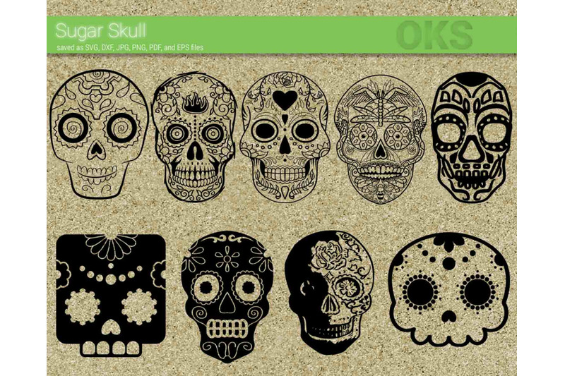 sugar-skull-svg-svg-files-vector-clipart-cricut-download