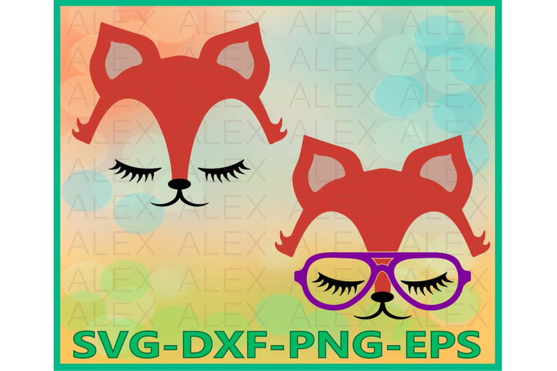 Download Fox face, Fox Eyelashes Face By AlexSVGStudio ...