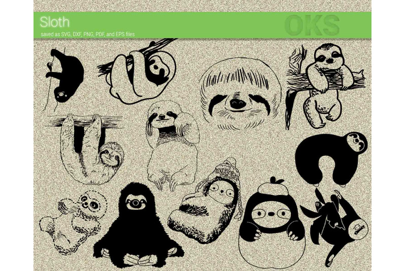 Free Sloth Svg Cricut / Sloth SVG * Sloth Monogram SVG Cut File By