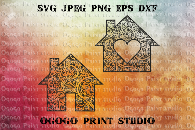 Download Home Svg, House Svg, Zentangle SVG, Mandala svg, Cricut ...