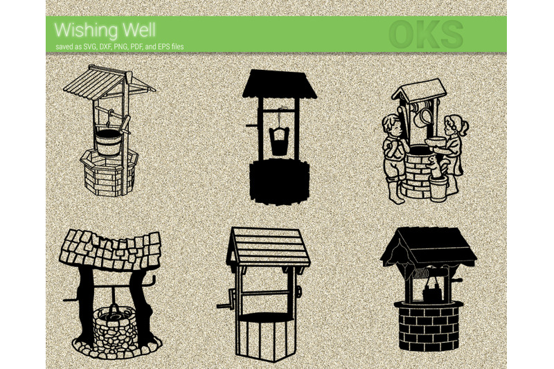 wishing-well-svg-svg-files-vector-clipart-cricut-download