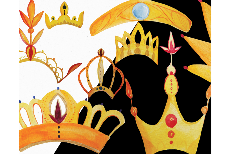 gold-crowns-watercolor-clip-art
