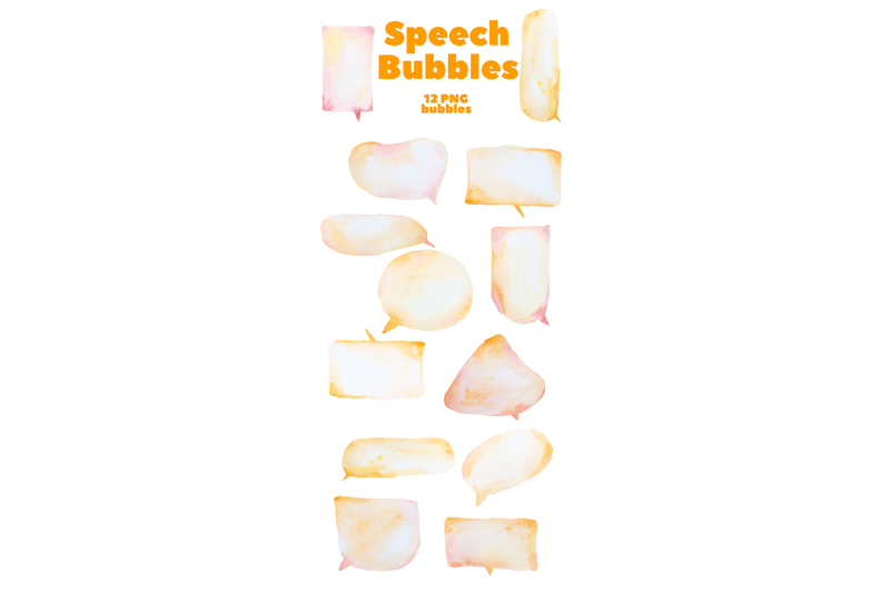 watercolor-speech-bubbles