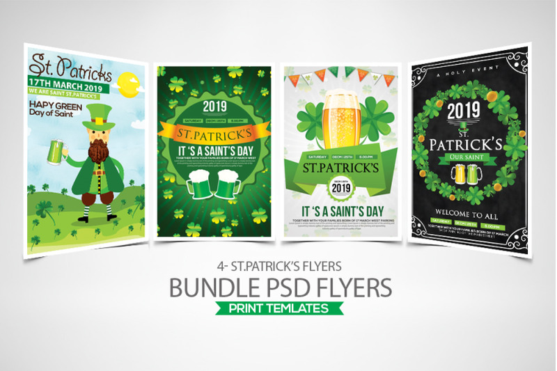 4-st-patrick-039-s-day-flyers-bundle