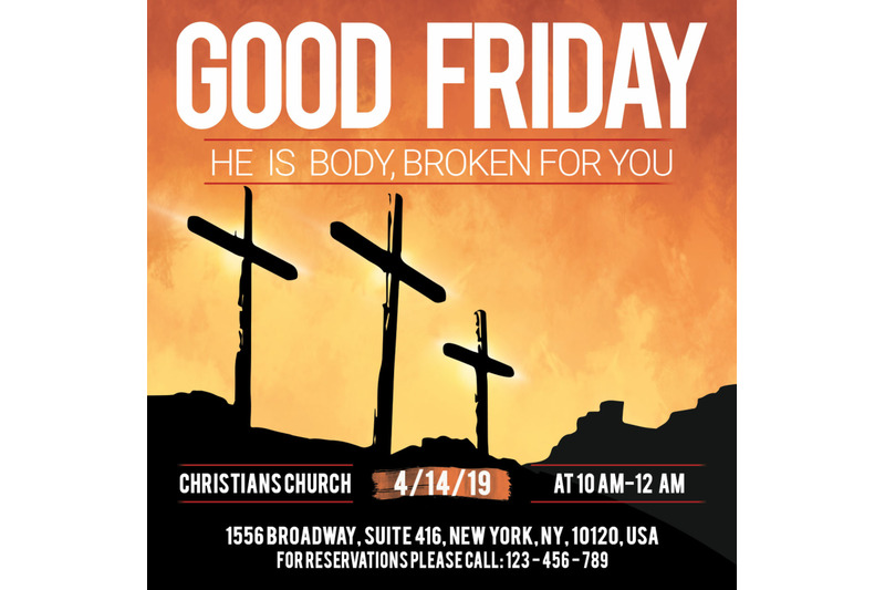 good-friday-church-flyer-poster