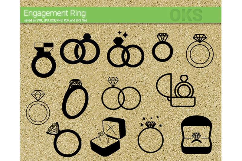 Download engagement ring svg, svg files, vector, clipart, cricut ...