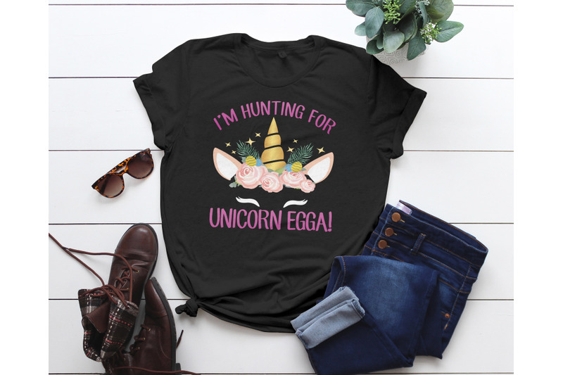 Download Hunting For Unicorn Eggs Easter T-Shirt For Girls kids ...