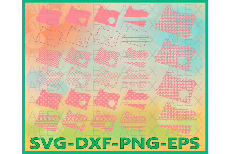Oregon State Clipart EPS Include Oregon State Clipart EPS Include