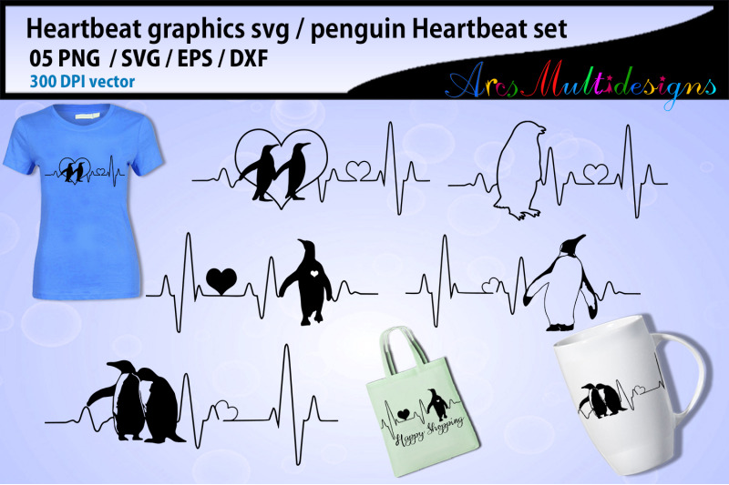 penguin-heartbeat-graphics-and-illustration-heartbeat-graph-svg