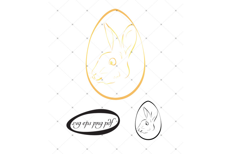 2-easter-bunny-color-and-black-svgs-and-cliparts-pack
