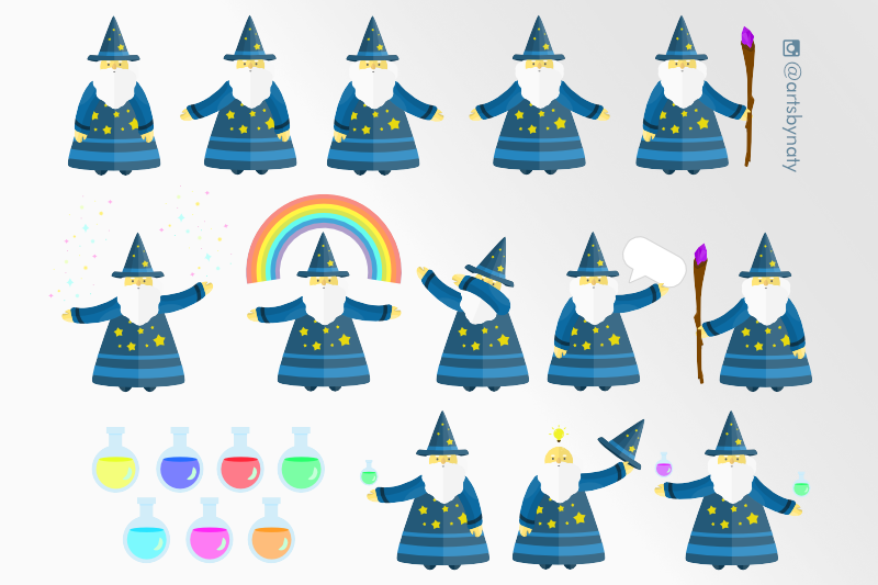 Download Wizard Fun Clipart Vector Graphics By ArtsByNaty ...