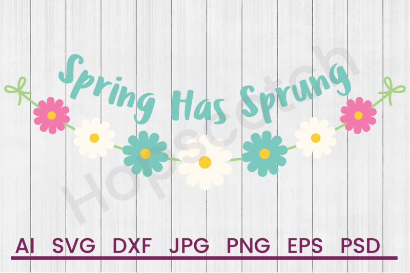 spring-has-sprung-svg-file-dxf-file