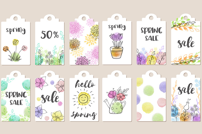 spring-sale-tags-collection