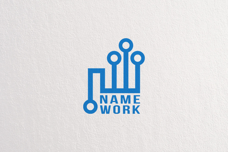 premium-letter-n-w-logo-template