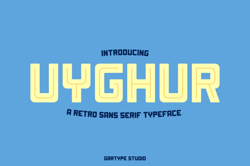 uyghur-retro-font