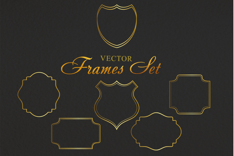 vintage-frames-for-monograms-gold